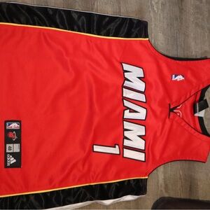 Adidas Red and Black NBA Apparel